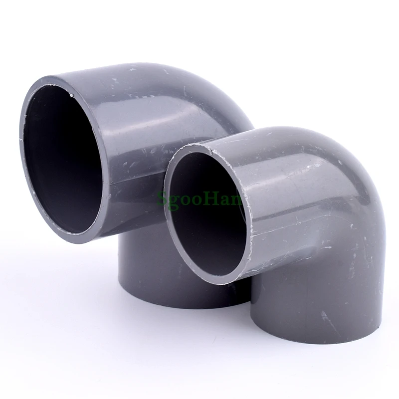 2~20PCS Inner Diameter 20~50mm PVC Pipe 90° Elbow Connector Plastic Hydroponic Planting Framework Joints Irrigation System Parts