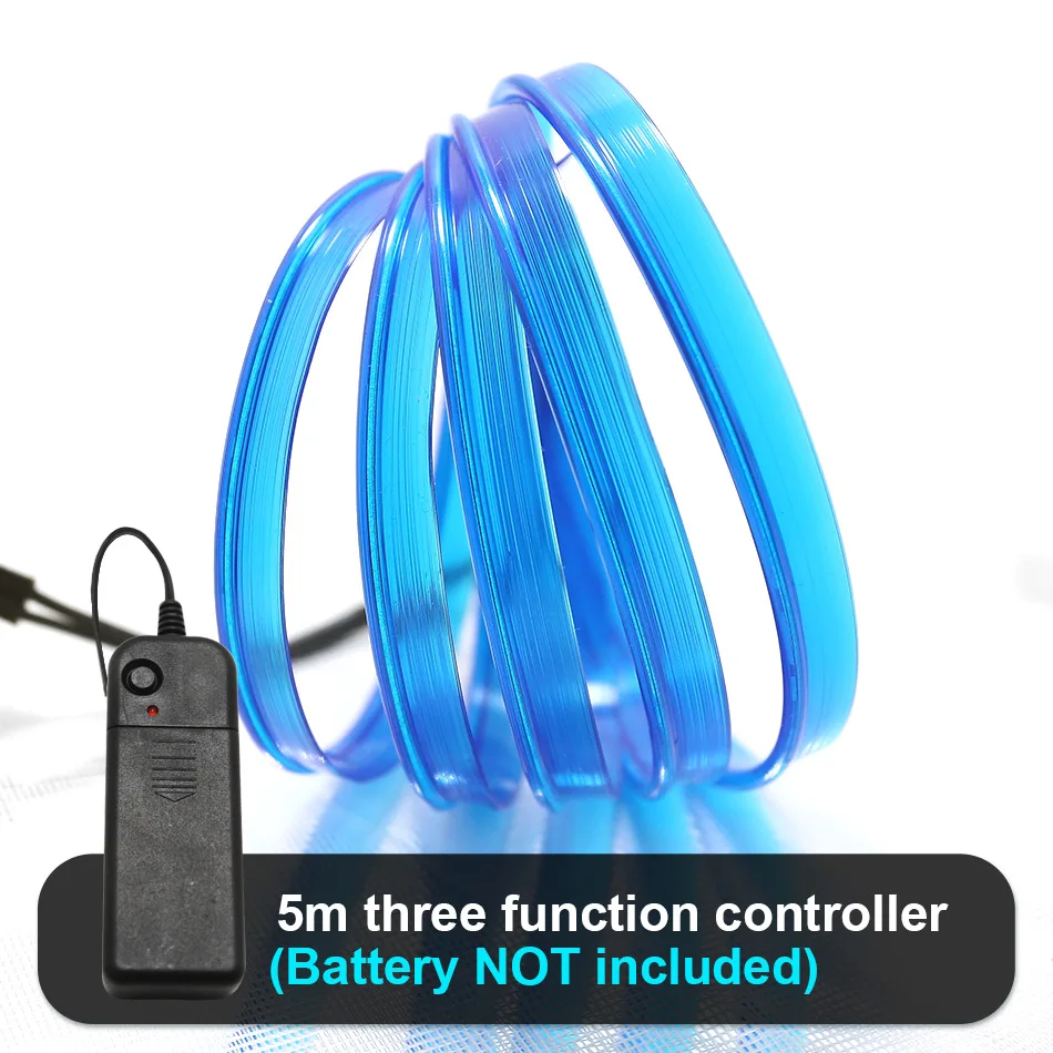 Neon Sign Neon Light El Wire Led Neon Under Car Flexible Soft Tube Lights LED Strip Sign 1M/2M/3M/5M Rope Light RGB Car Decor