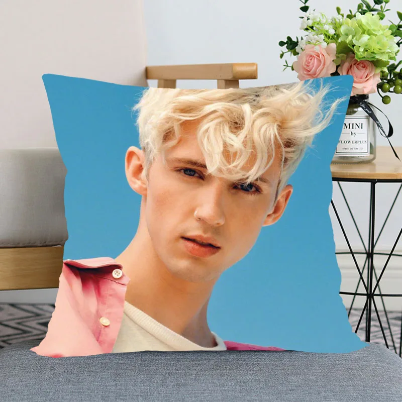 New Arrival Troye Sivan Pillow Case For Home Decorative Pillows Cover Invisible Zippered Throw PillowCases 40X40,45X45cm