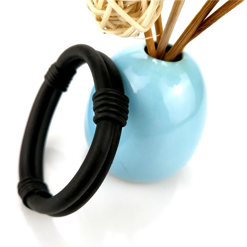 UKEBAY Designer Handmade Bracelets For Women 2020 New Charm Bracelet Bind Fashion Accessories Wholesale Black Rubber jewelry