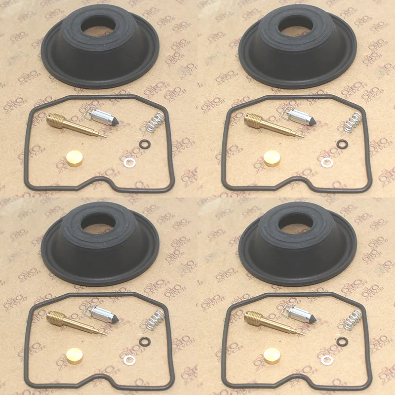 

4 set Carburetor Repair Kit for ZR550 Zephyr 550 1990-1993 ZR550 Zephyr 550 1990-1993 Vacuum Diaphragms Pilot Screw Seals