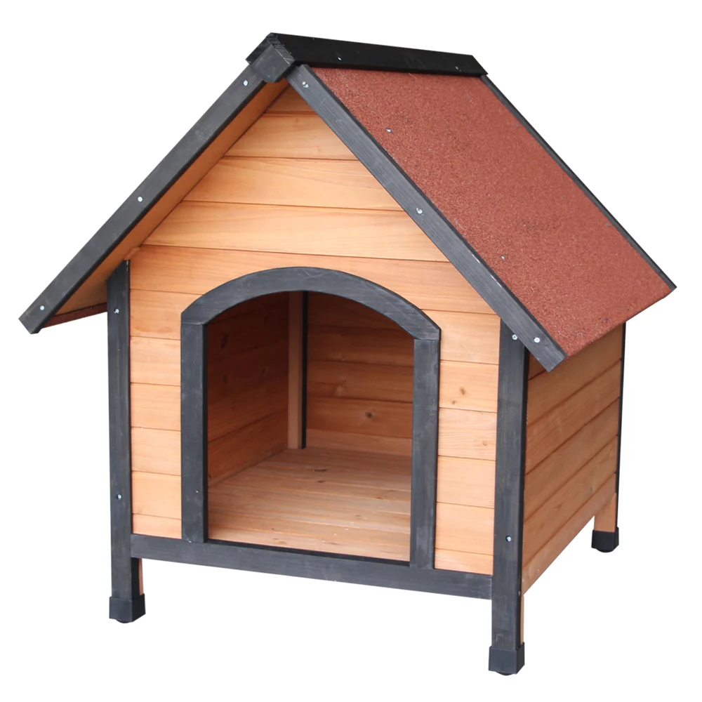 Dog House Waterproof Pet House Home Wooden Outdoor Pet Kennel Shelter Weather Resistant Dog Cat Kennel for Backyards - US Stock