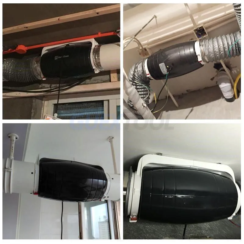 換気装置,サイレント,高圧,6インチエクストラクターを備えた商用排気ファン