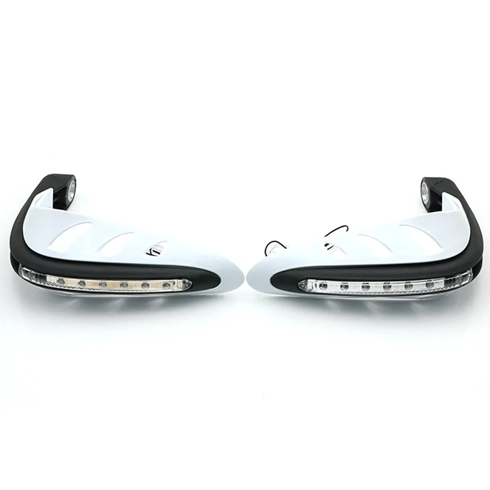 1 Paar Motorcycle Stuur Hand Protector Met Led Light Handguards Led Hand Guard Universele Hand Guards Motor Accessoires