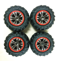 4PCS /Lot Tire For XLH Xinlehong 9125 1/10 RC Racing Car Spare Parts Rubber Tires 15-ZJ02