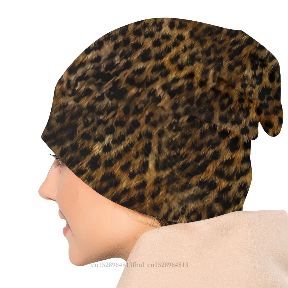 Skullies Beanies Hat Cheetah Fur Outdoor Beanie Caps For Men Women Leopard Print Ski Caps Soft Bonnet Hats