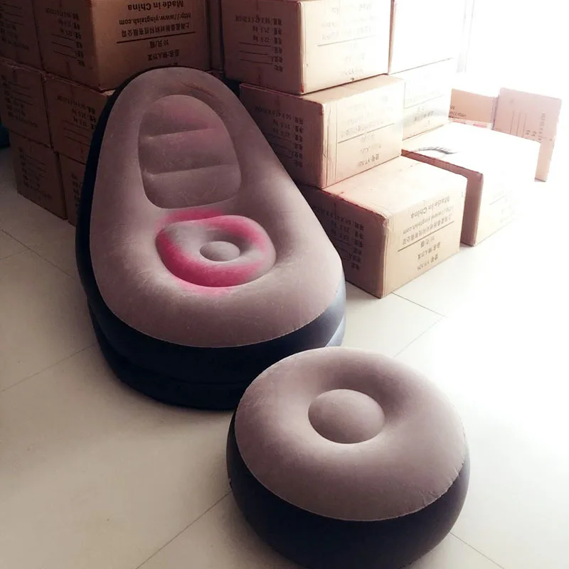 

Inflatable Sofa Single Leisure Lazy Sofa Lunch Break Lounge Chair Rest Living Room Furniture