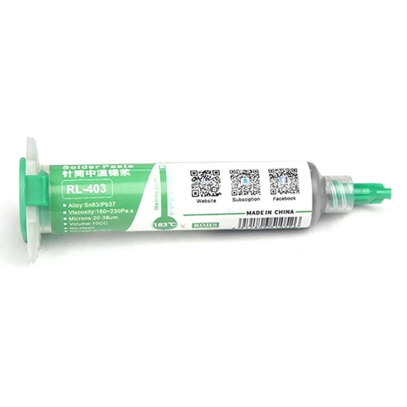 1PCS 10CC คุณภาพสูง Solder Paste Flux No-Clean Original RELIFE วางบัดกรี RL-403ดีบุก Sn63/pb67สำหรับเหล็กบัดกรี