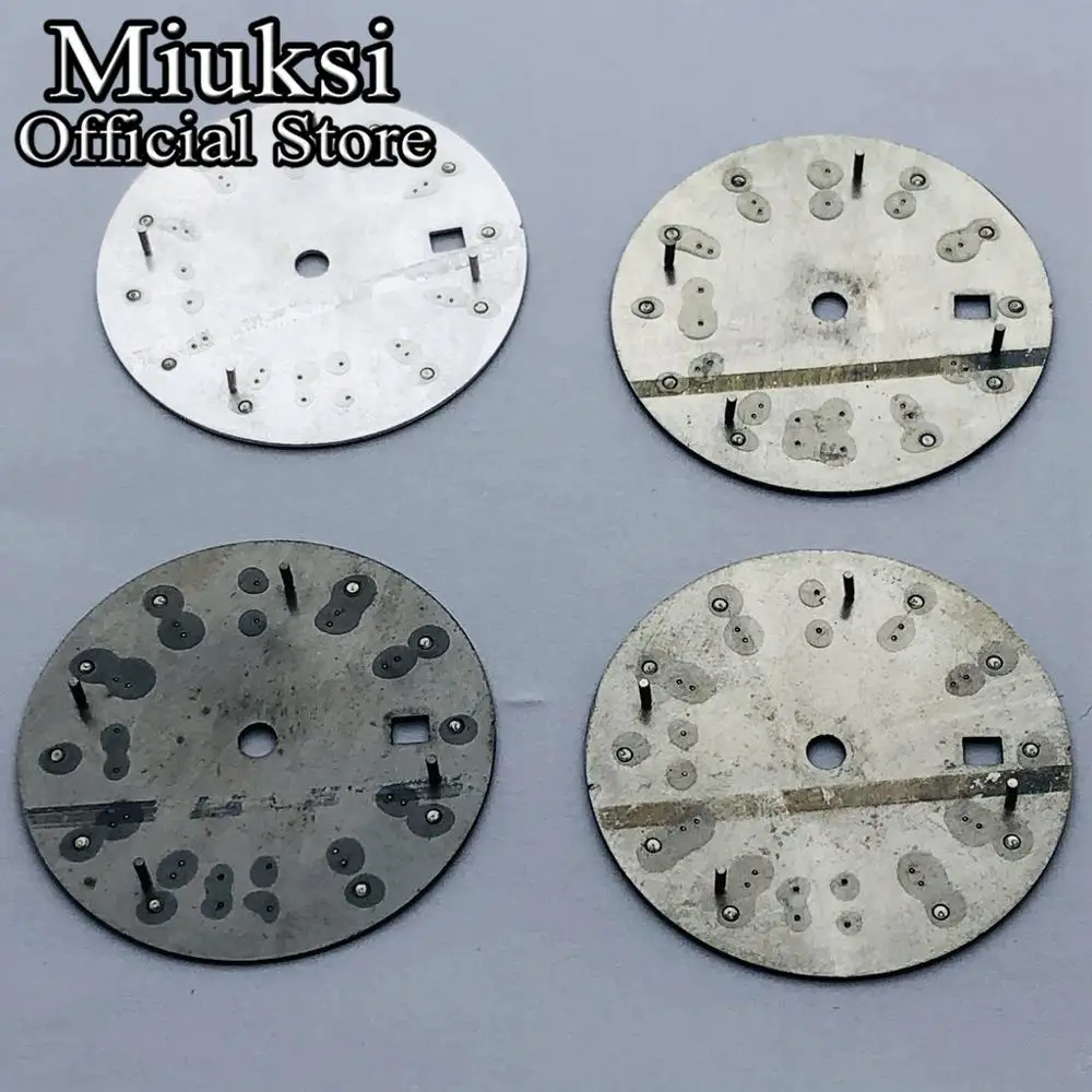 Miuksi 31.5mm silver/black/blue/green/gray sterile dial fit ETA 2836 2824 Mingzhu DG2813 3804 Miyota8205 8215 821A movement