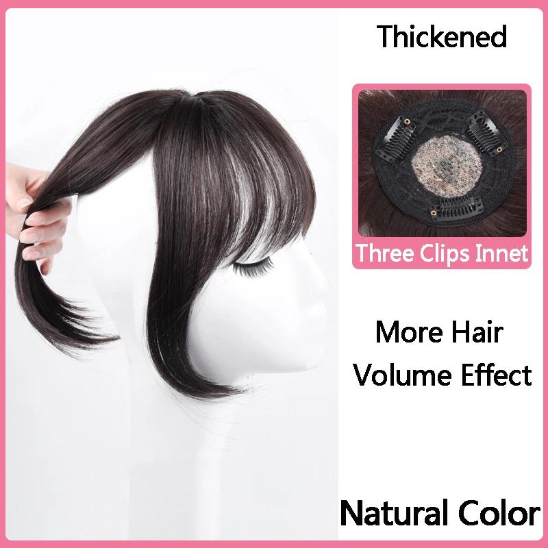 SHANGKE Women\'s Synthetic Hair Bangs 3D Bangs Clip In Hair Extensions Heat Resistant Hair Pieces Accessories False Hair