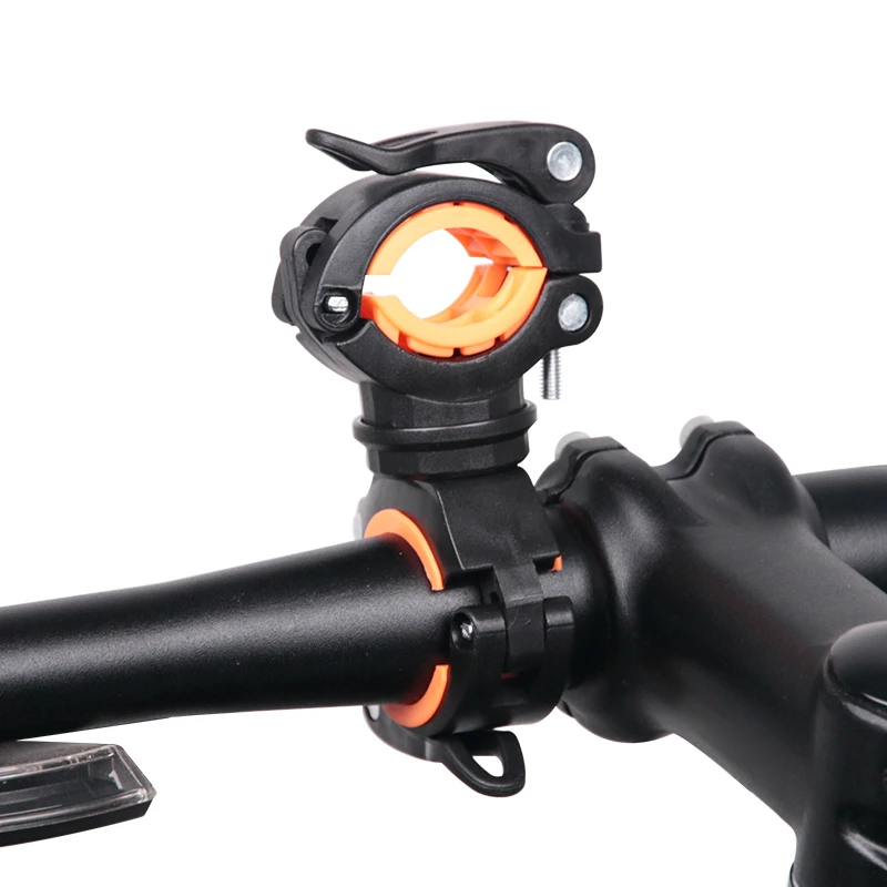 

Bicycle Light Bracket Bike Lamp Holder LED Torch Headlight Pump Stand Quick Release Mount 360 Degree Rotatable HLD-211