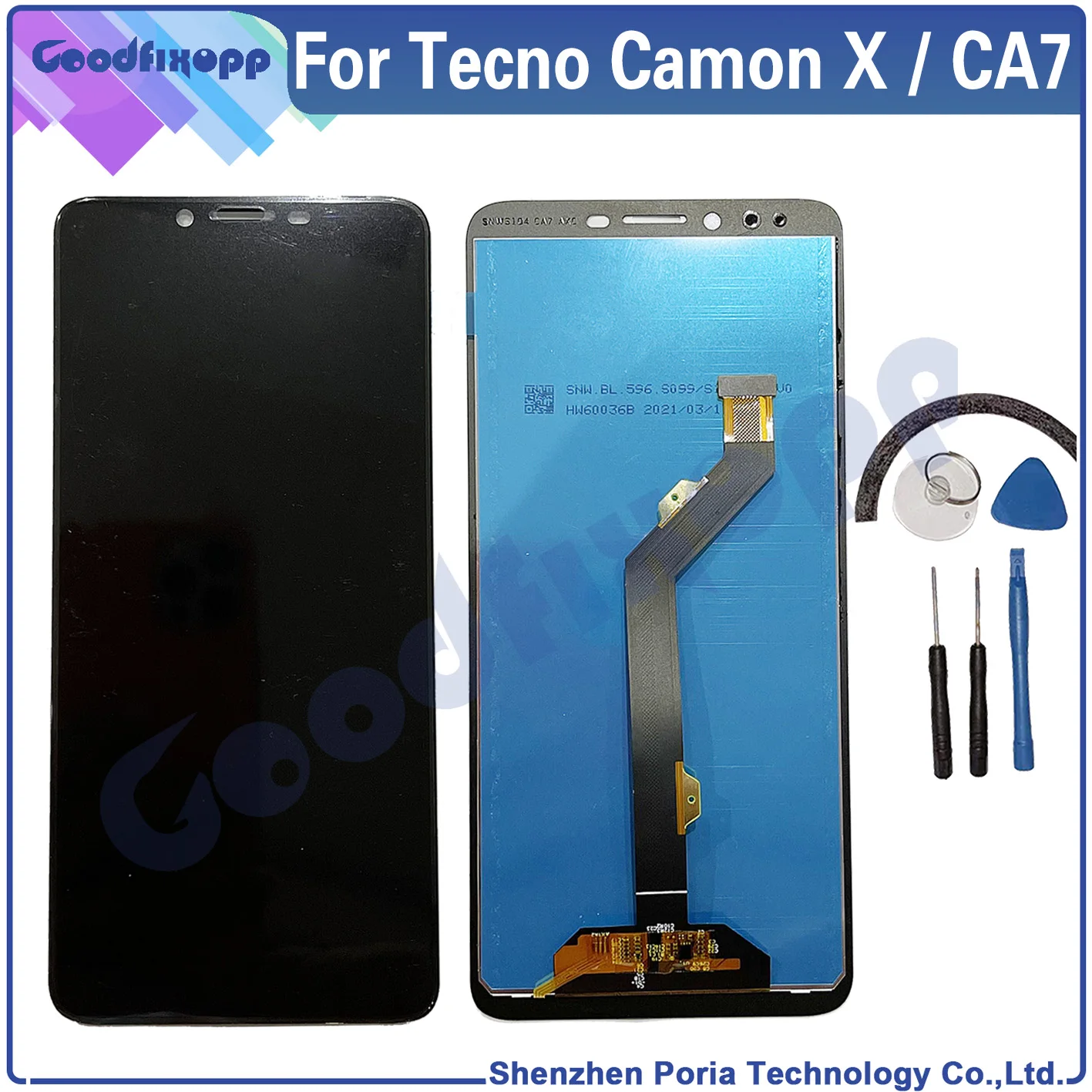 

For Tecno Camon X LCD Display Touch Screen Digitizer Assembly For Tecno CA7 LCD Replacement