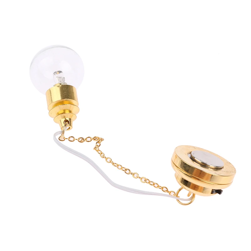 Squisito 1:12 casa delle bambole in miniatura LED lampada da soffitto in vetro lampadario casa delle bambole accessori per mobili per la decorazione