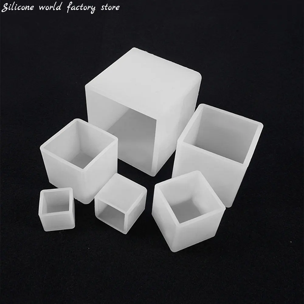 Silicone World Cube Silicone Mold DIY Crystal Epoxy Resin mold  Candle Mould Wax Molds Clay Specimen dried flower ornament Mould