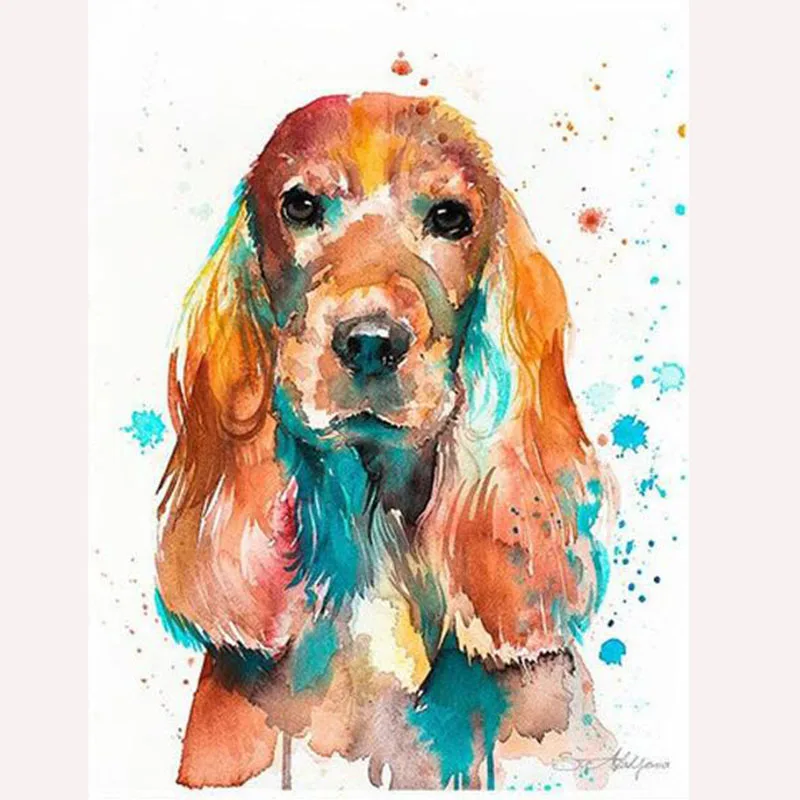 Full square round drill English Cocker Spaniel 5d diy Diamond Painting cross stitch kits diamond Embroidery wall sticker