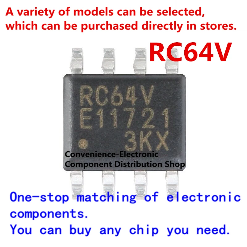 5PCS/PACK  MB85RC64V RC64V SMD SOP-8 SOIC-8 MB85RC64VPNF-G-JNERE1 64Kbit I2C interface FRAM/ memory