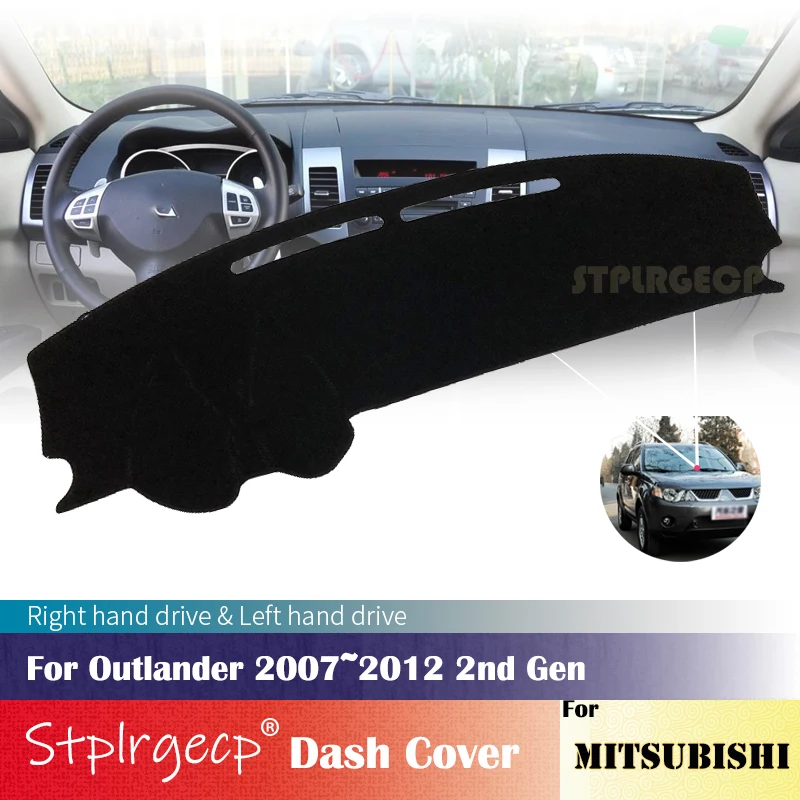 for Mitsubishi Outlander 2007 2008 2009 2010 2011 2012 2nd Gen Dashboard Cover Protective Pad Car Accessories Sunshade Carpet