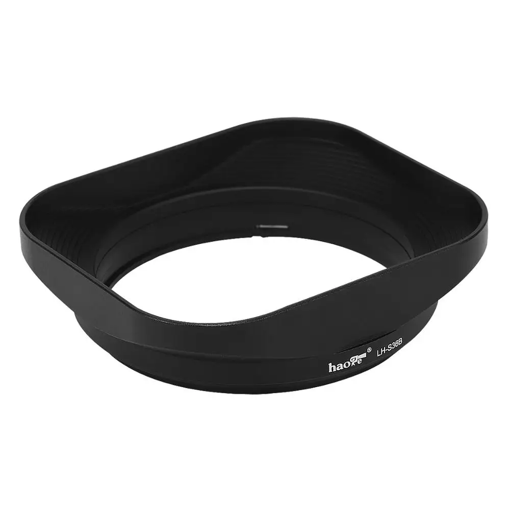 Haoge LH-S36B Bayonet Square Metal Lens Hood Shade for Sony FE 35mm F1.8 SEL35F18F Lens