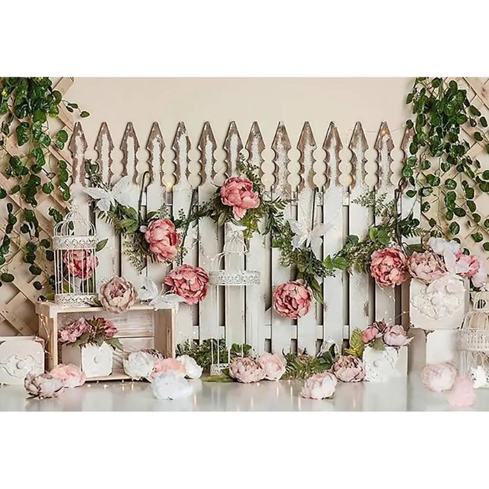 Садовый цветок, детский фон для фотосъемки, торт на первый день рождения, Samsh Plants, детский душ, портретный детский фон, реквизит для фотостудии