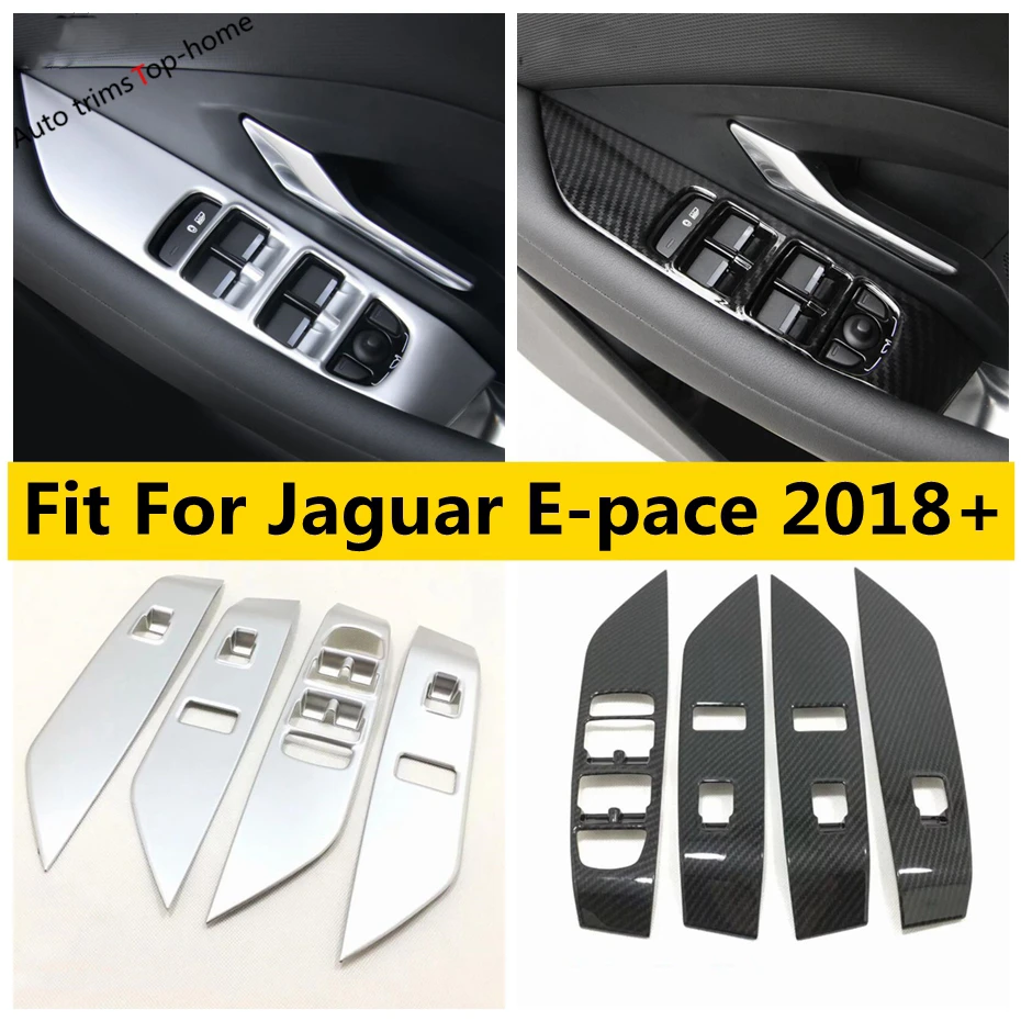 Inner Door Armrest Window Glass Lift Switch Control Button Cover Trim Fit For Jaguar E-pace E pace 2018 - 2023 Accessories