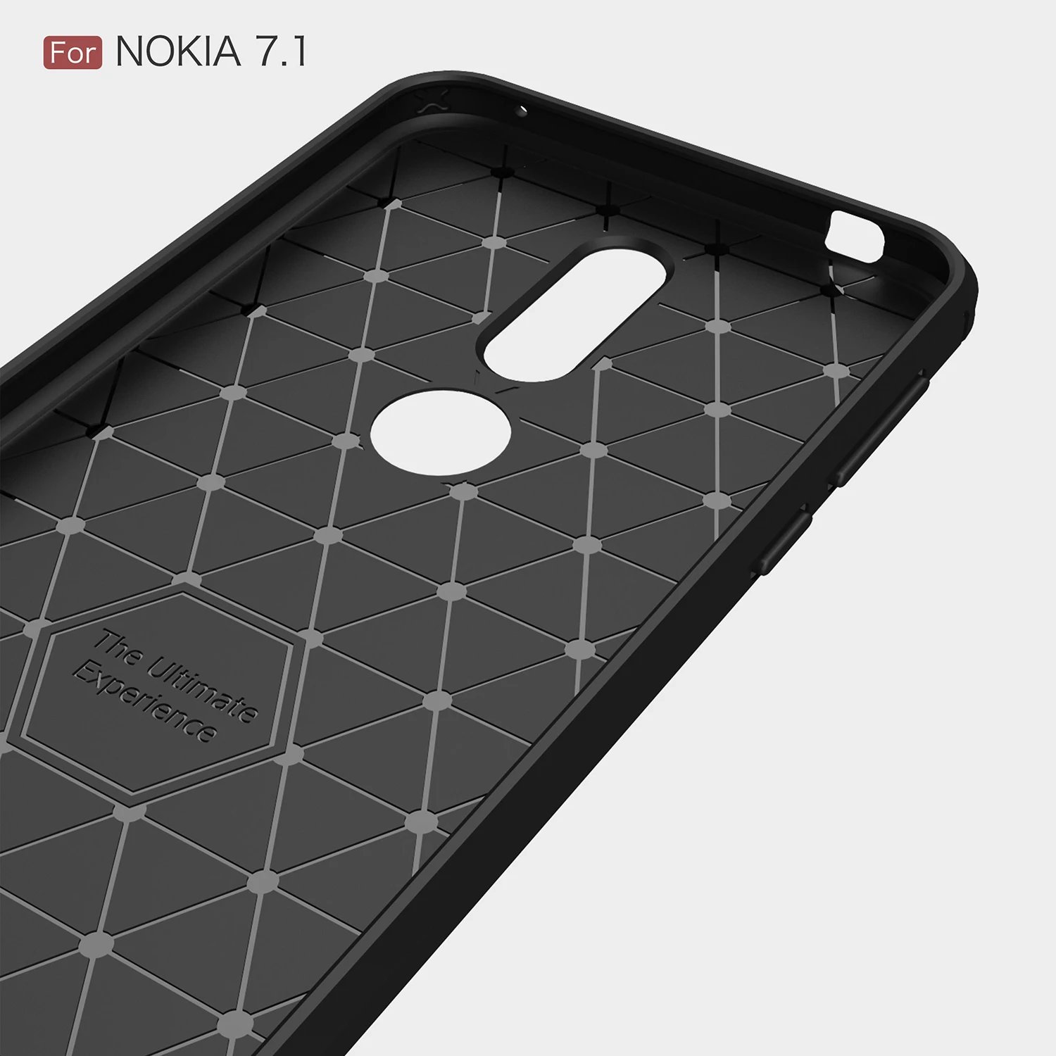 Luxury Case For Nokia 7.2 7.1 Plus on Nokia 7 Plus CASE Soft Silicone Carbon Fiber Shockproof tpu Back Cover for Nokia 7.2 Shell