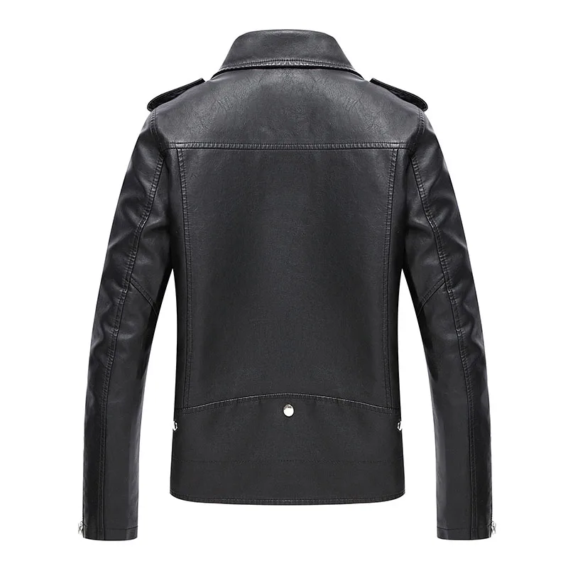 New Arrival Leather & Suede Jackets men Motorcycles Jackets Fashion Men PU Leather coat male chaqueta cuero hombre