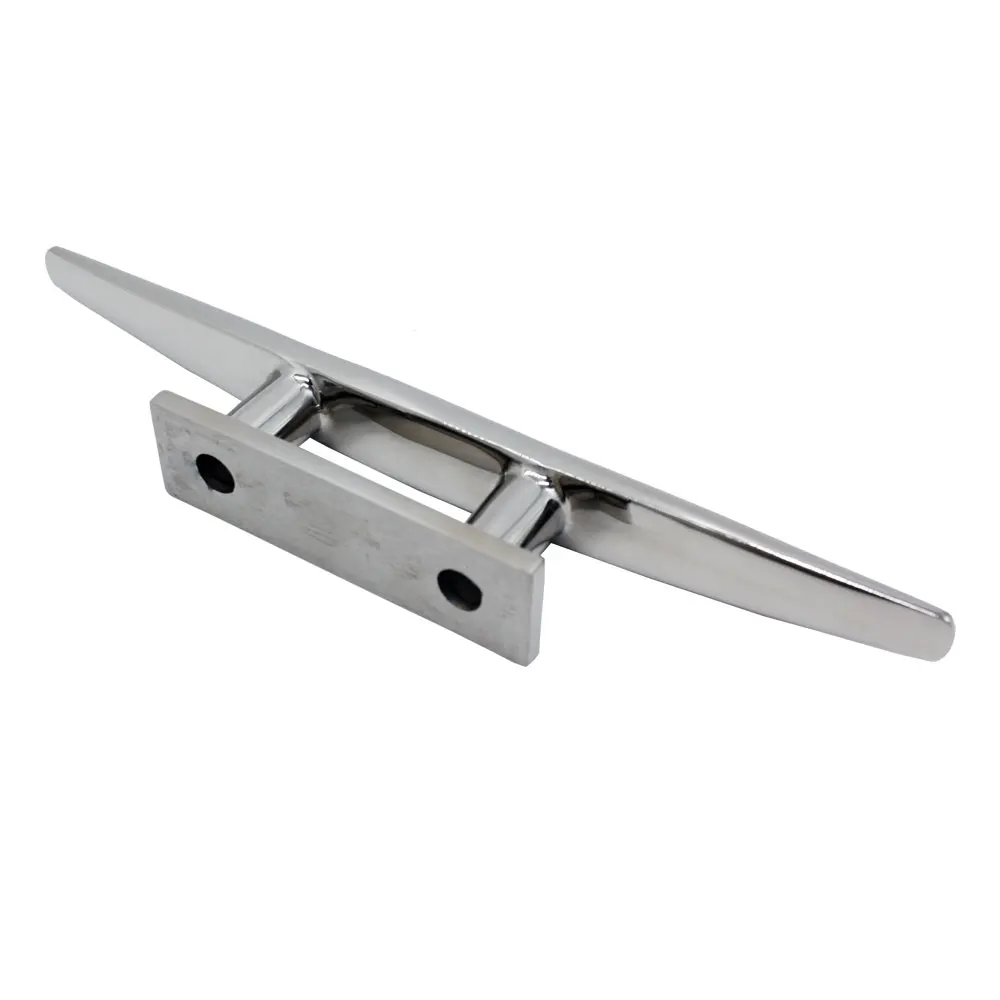 Marine Grade 316 Stainless Steel Open Base Boat Deck Cleat 4Inch 5 Inch 6Inch 8Inch Boat Mooring Accessories Marine Hardware