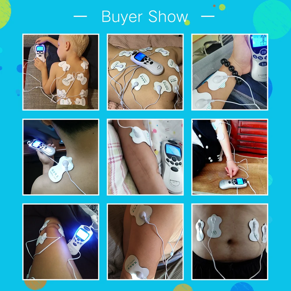 Tens Machine Herald estimulador muscular EMS, masajeador corporal de pulso de acupuntura, dispositivo de masaje de terapia de presión Digital,