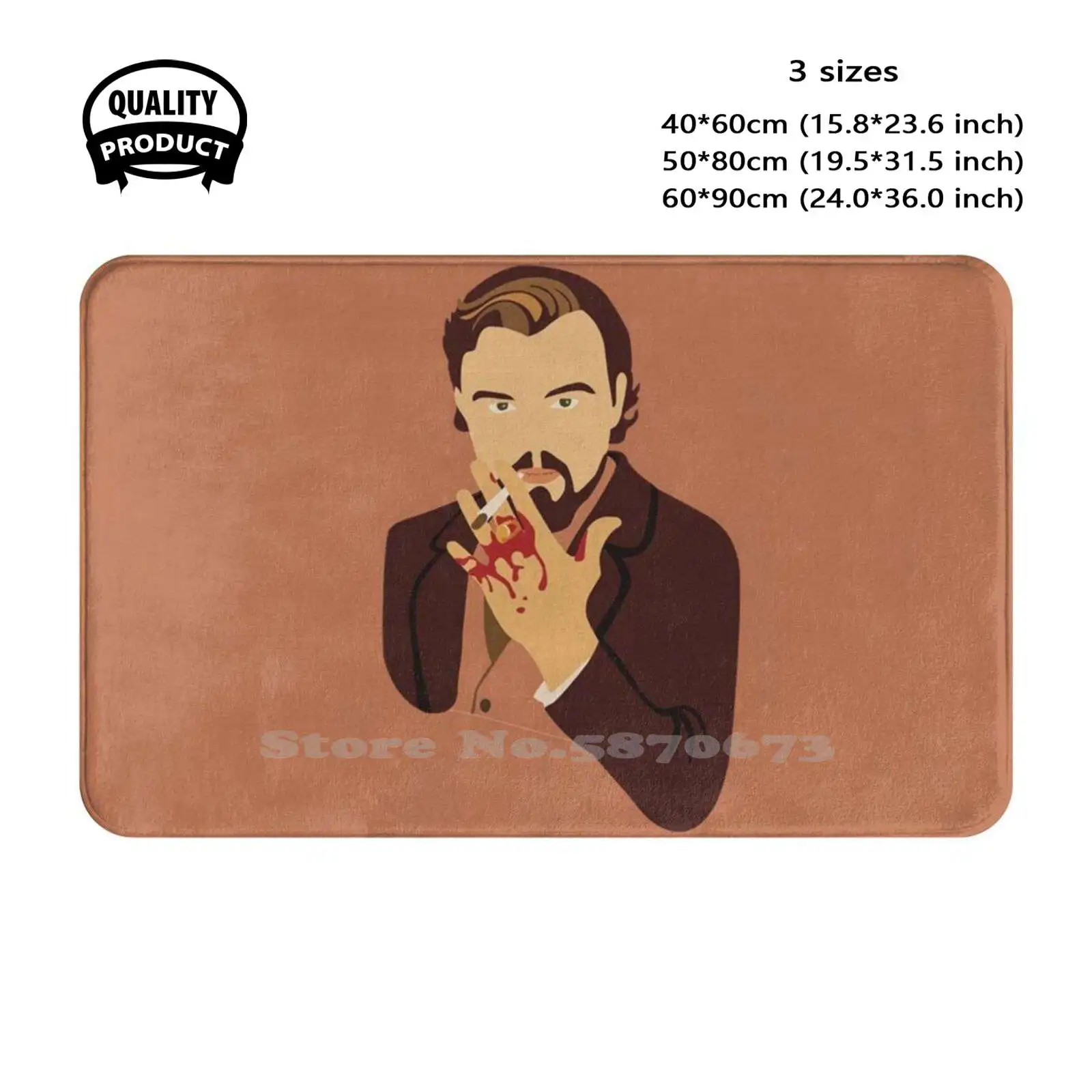 Leonardo Dicaprio As Calvin Candy ( Django Unchained , Quentin Tarantino ) Soft Cushion Home Carpet Door Mat Car Rug Funny