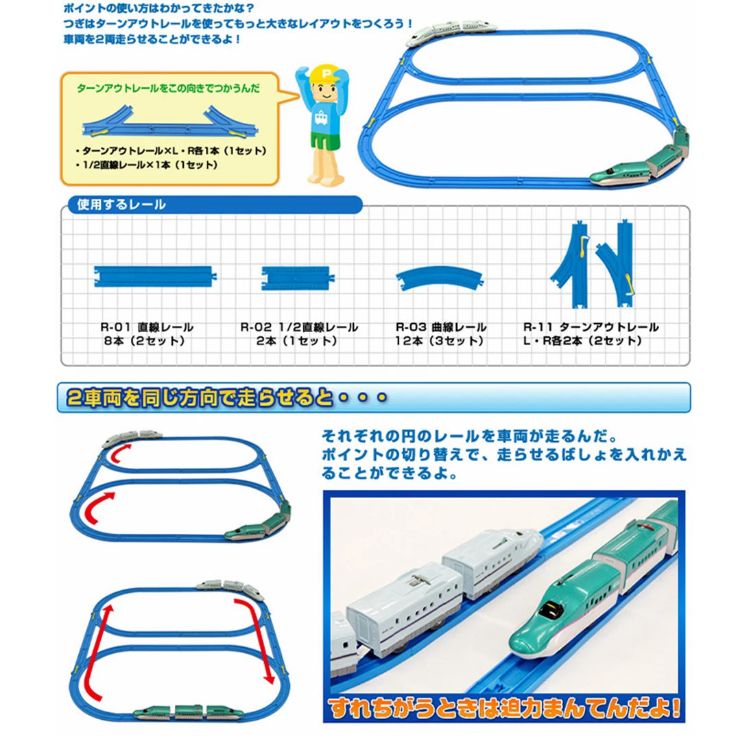 Takara Tomy All Kinds Plastic Track Parts Railway Train Track Toy Accessories Curve/Straight/Block/Bridge Tracks Toys for Kids