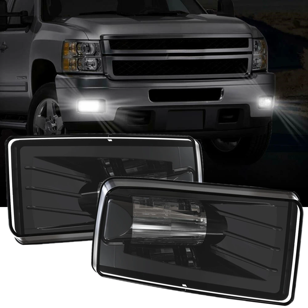 

36W Car LED Fog Lights For Chevy Silverado 07-16 Front Square Driving Fog Lamps for GMC YUKON 2015-2016