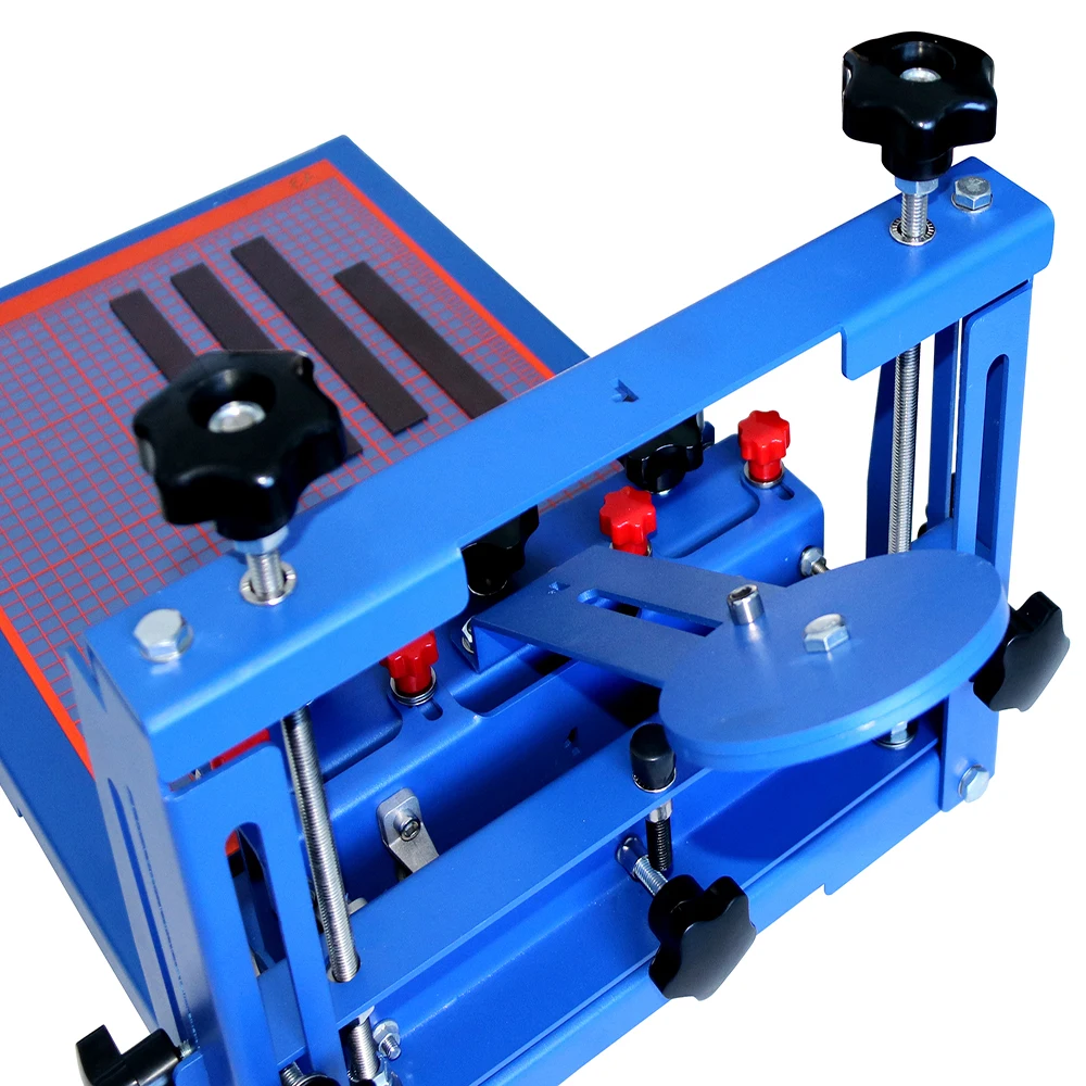 Presisi Umum Fine-Tuning Sidik Jari Meja Sutra Layar Pencetakan Sutra Printer Handprint Meja Sablon 006590