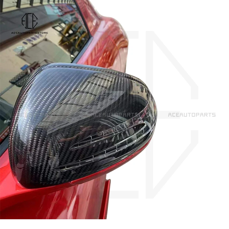 Dry Carbon Mirror Covers Cap for Mercedes-Benz SLK SLC SL AMG GT R172 SLK200 SLC300 SLC260 2012-2019 Rearview Mirror Caps Covers