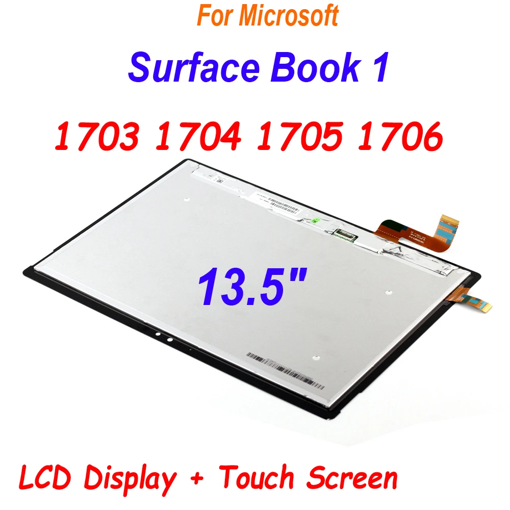 Imagem -02 - Display Lcd para Smartphone Tela de 13.5 Polegadas Sensível ao Toque Peça de Reposição para Microsoft Surface Book 1703 1704 1705 1706