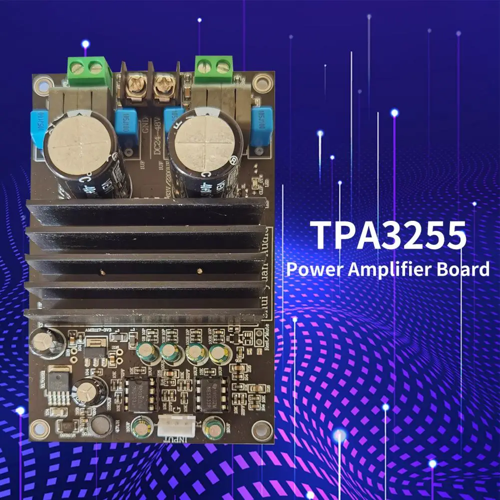 TPA3255 Amplifier Board Quick Response High Power Plug Play Metal Practical Audio Amplifier Module for Speaker