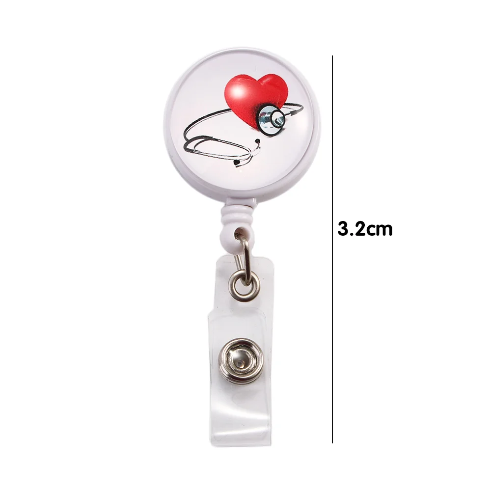 1 Cái Khả Năng Đàn Hồi Dây Thép Y Tá Bác Sĩ Kéo Dây Trường Đồ Công Sở Khóa Dây Chuyền Chống Mất Chứng Minh Thư huy Hiệu Giá Đỡ