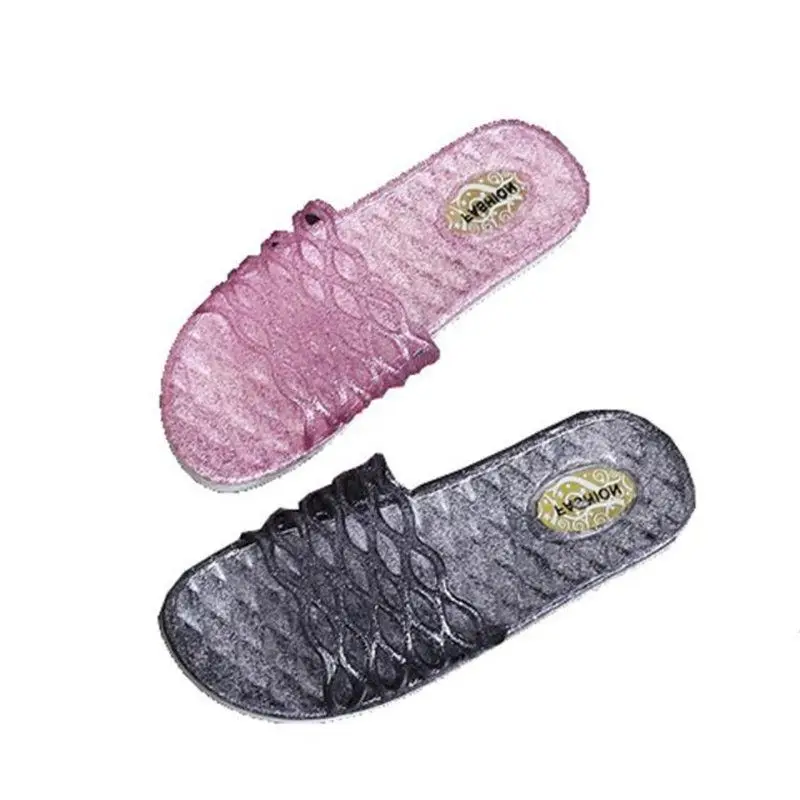 Jelly Slippers Women Summer Sandals Candy Colors Transparent Casual Sandals Female Flat Beach Slides Slip On Shoes Zapatos Mujer