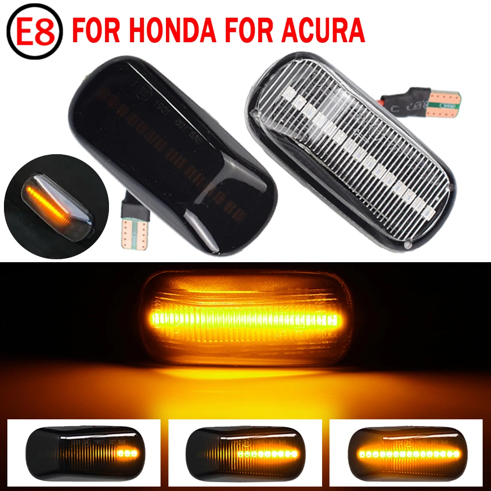 LED Side Marker Lights Turn Signal lamp For Honda CRV Accord Civic City Fit Jazz Stream HRV S2000 Odyssey Integra Acura RSX NSX