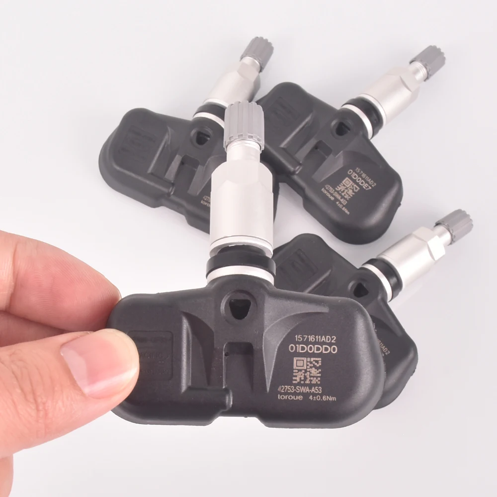 

4pcs Tire Pressure Sensor Wheel TPMS 315MHz PMV-107M For Honda Accord CRV FiT 2007-2012 42753-SWA-A54,42753-SWA-A52