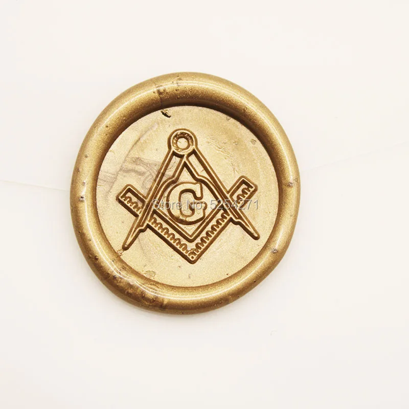 Mason Masonic Freemason Freemasonry Compass Wax Seal Stamp Sealing Wax Wedding Invitation Stamp Letter Envelope Seal Wax & St