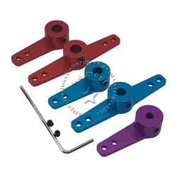 1pcs 3mm/4mm/5mm RC Car Steering Servo Arm Aluminum Metal Knuckle Half Arm Horn Transmission Arm Crank Connecting Rod25T/24T