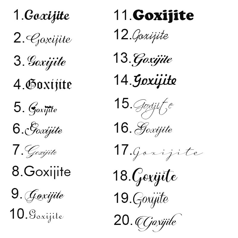 Goxijite Custom Name Necklace For Women Personalized Stainless Steel Cursive Letter Nameplate Pendant Necklace Jewelry Gift