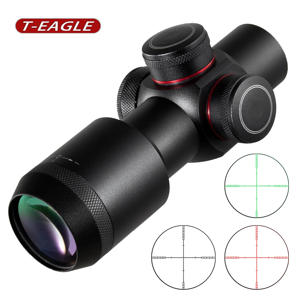 T-eagle SR 2X28 Sight RG Tactical Optic Sight Riflescope Short Scope Light Sniper Airsoft Air Guns With Mounts For Hunting