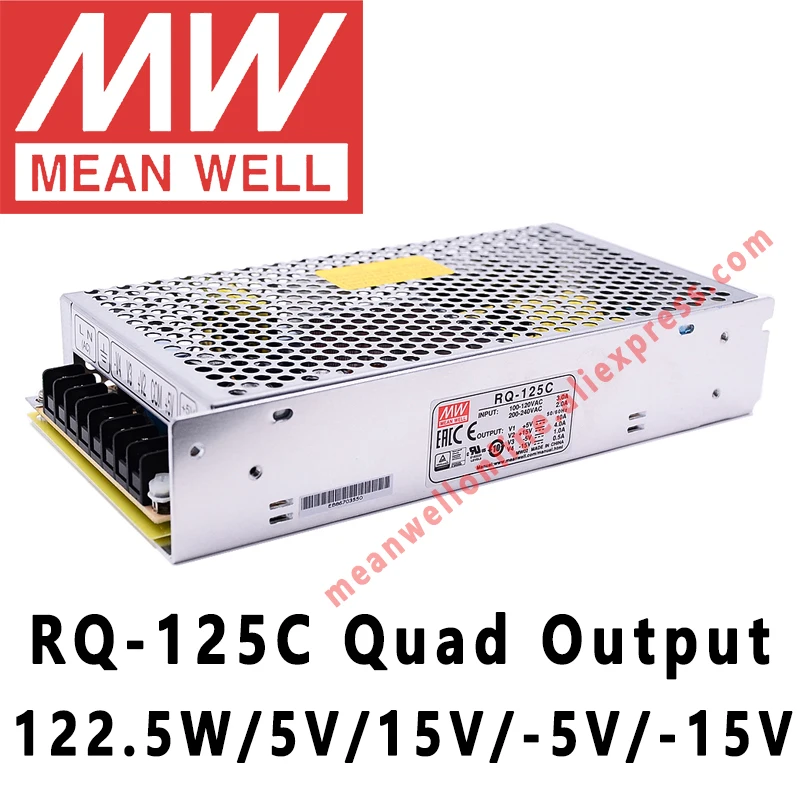 Imagem -03 - Mean Well-fonte de Alimentação de Saída Quad 125w Meanwell Série Visual ac dc