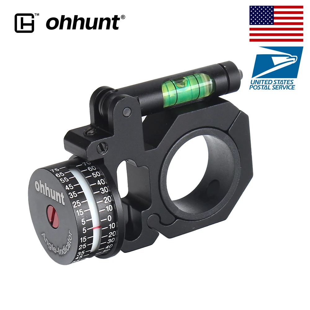 ohhunt High Accuracy Angle Cosine Indicator Kit and Bubb Level Fit 1 inch 30mm Tube Hunting Scope Mounts Accessories