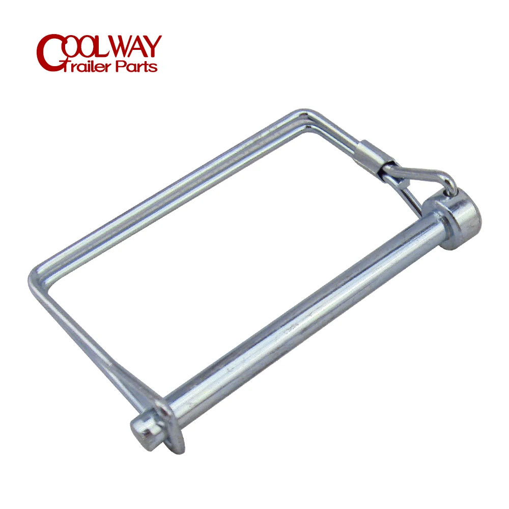 2PCS Trailer Coupler Safety Square Pin Clip RV Car Camper Accessories Caravan Components 1/4 Inch