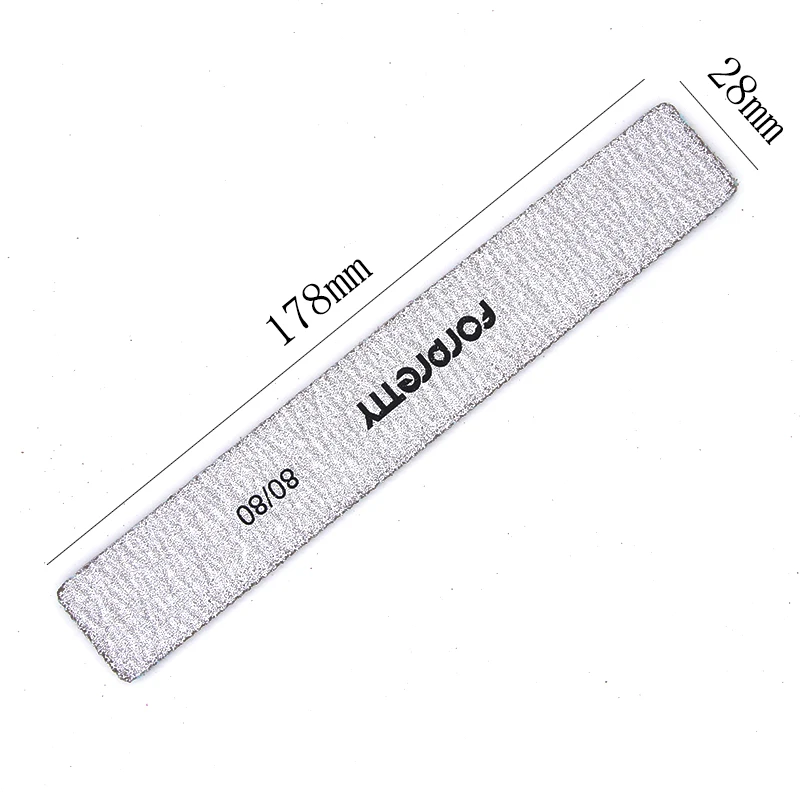 Nail File Lime A Ongle Professionel Pilnik Do Paznokci 80/80 10pcs Set Tools Washable For UV Gel Acrylic Polish Remover Manicure