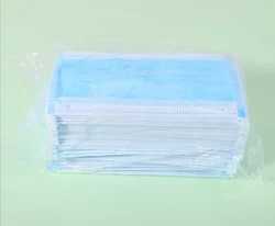 Spot shipping high-quality high-quality melt-blown cloth adult disposable mask 3-layer protection filter dust-proof droplets