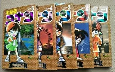 

5 Books Vol.1-5 Mystery Detective Conan Comic Japan Kudo Shinichi Kids Logic Thinking Story Picture Japanese Manga Book Age 8