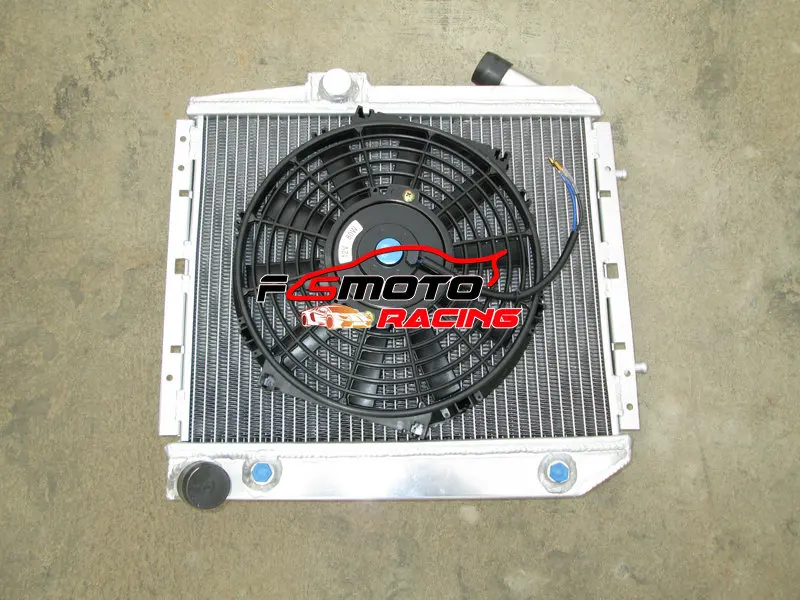 50mm Aluminum Radiator + Fan For Renault Super 5 GT R5 R9/11 1.4 Turbo AT 1985-1991 90 89 88 87 86